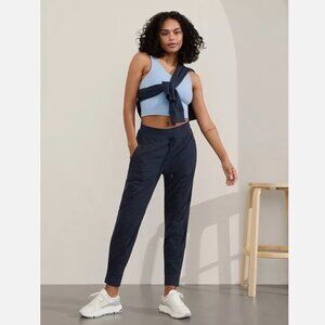 ATHLETA Attitude Mid Rise Jogger Navy 14 NWT